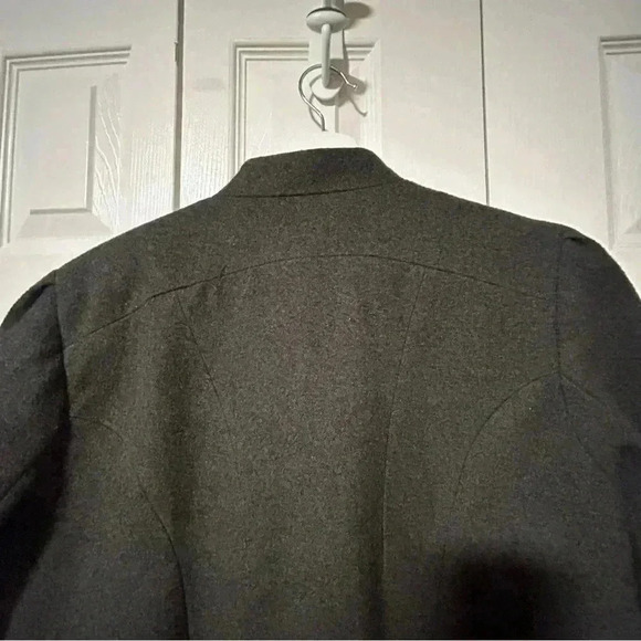 Mossimo Charcoal Grey Wool Blend Coat | Asymmetrical Zip | Size L - Picture 7 of 10